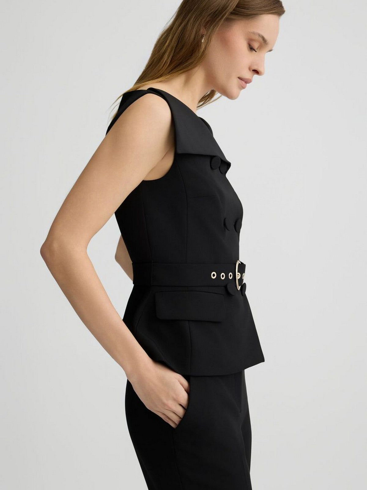 LIU JO BLACK Gilet Donna  CA5098T2200 22222 Nero gioboutiqueweb