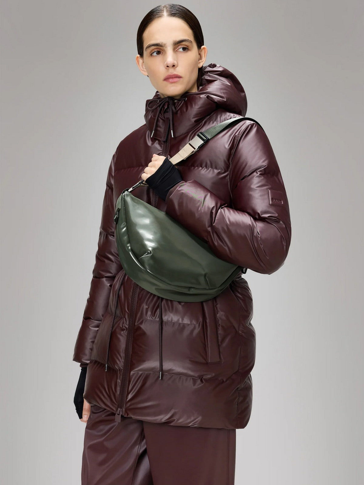 RAINS Borsa Unisex adulto Valera Shoulder Bag W3 14670 127 Swamp Swamp