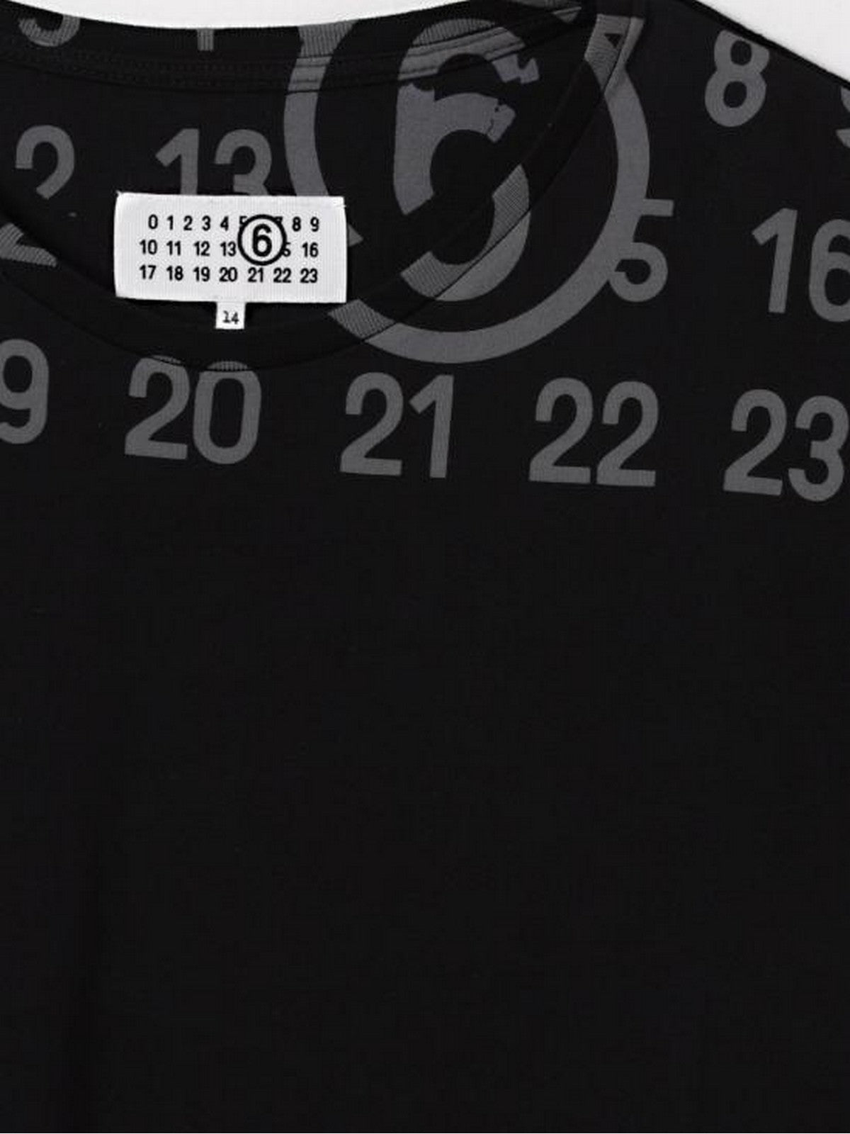 MM6 T-shirt Unisex bambino  M61017 MM02Y M6900 BLACK