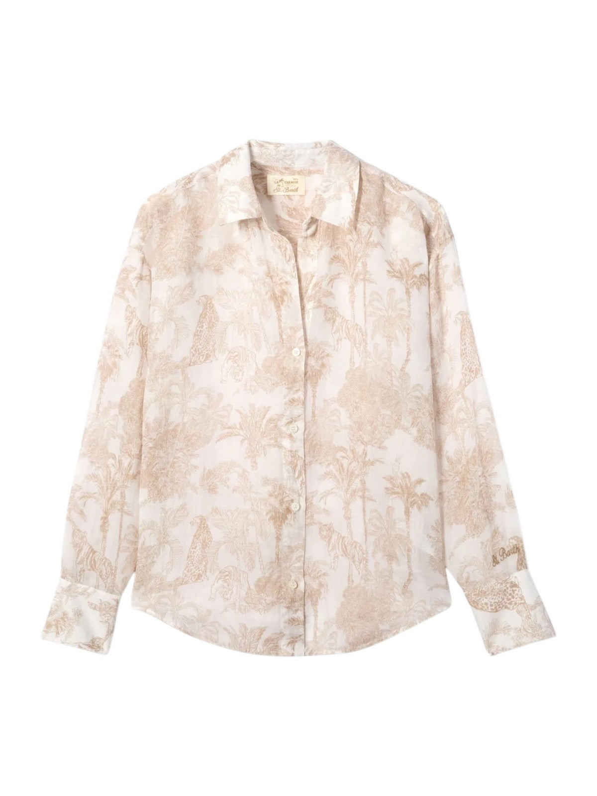 MC2 SAINT BARTH Camicia Donna  CRISTAL 01087L RAMIE JUNGLE OCEANIA 0119