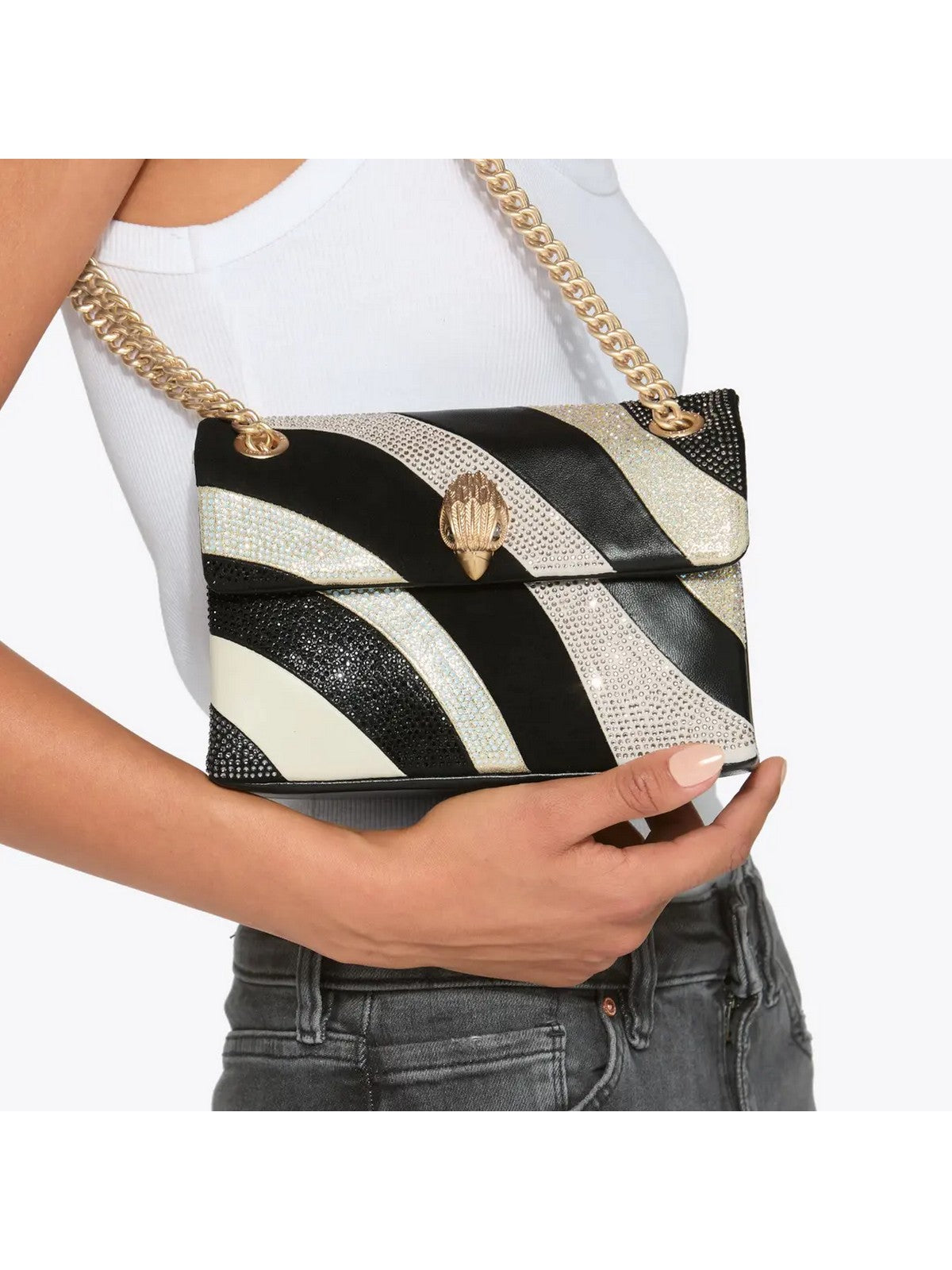 KURT GEIGER Borsa Donna MINI KENSINGTON BAG 4374309189 BLK/OTHER BLK/OTHER gioboutiqueweb