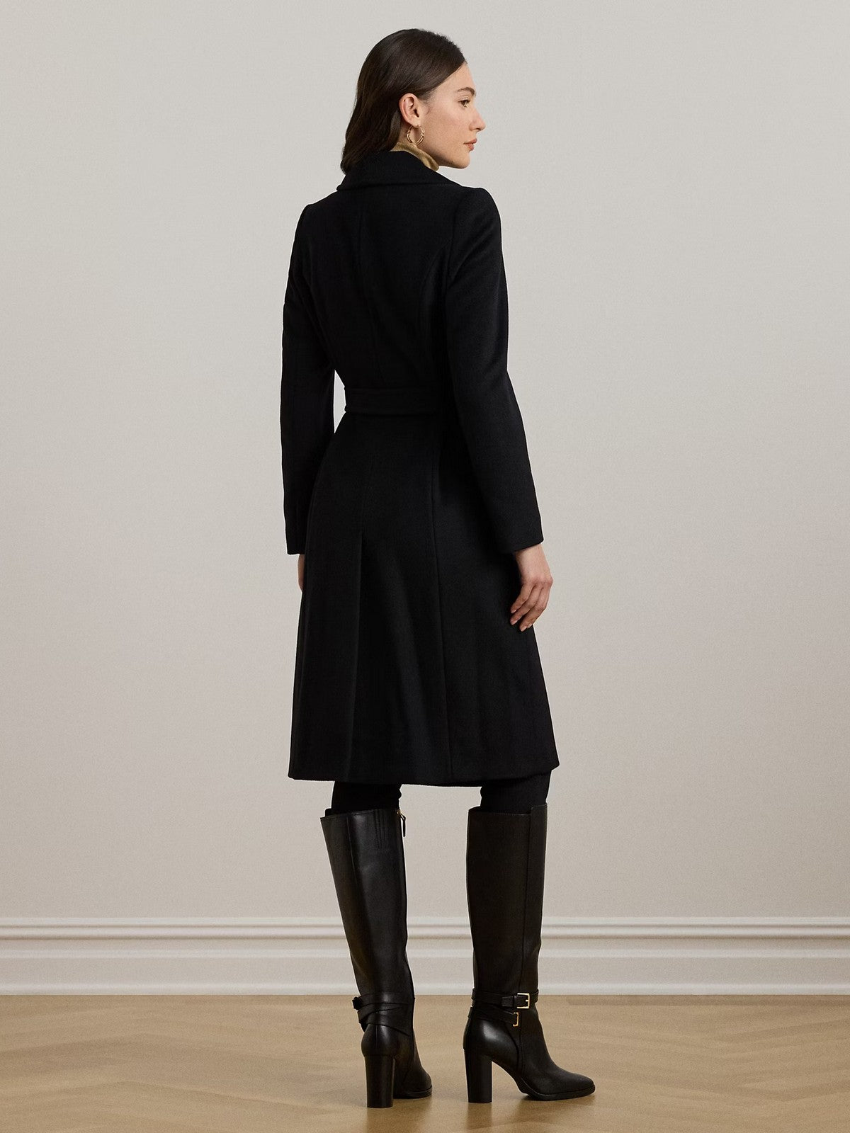 LAUREN RALPH LAUREN Cappotto Donna "WOOL WRP 42""-LINED-COAT" 297962169 001 BLACK