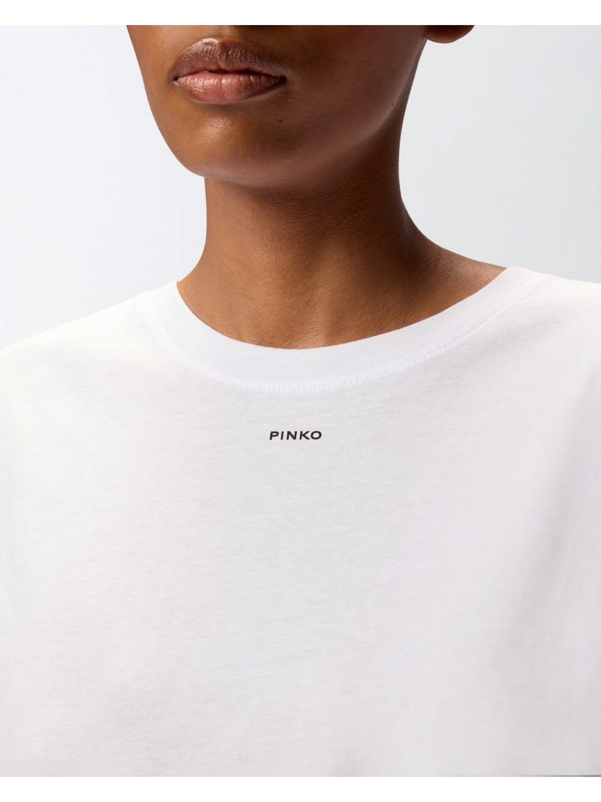 PINKO T-shirt Donna BASICO T-SHIRT 100373-A2RE Z04 BIANCO BRILL.