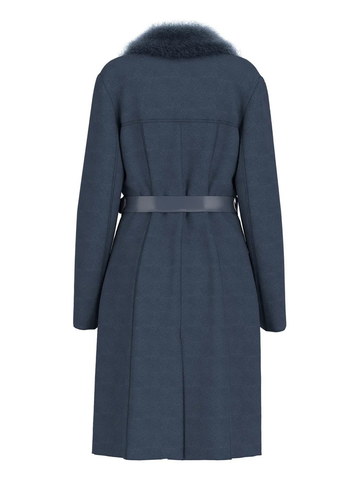 GUESS Cappotto Donna NEW PATRICE BELTED COAT W5BL25 W2672 G77G SUITING BLUE