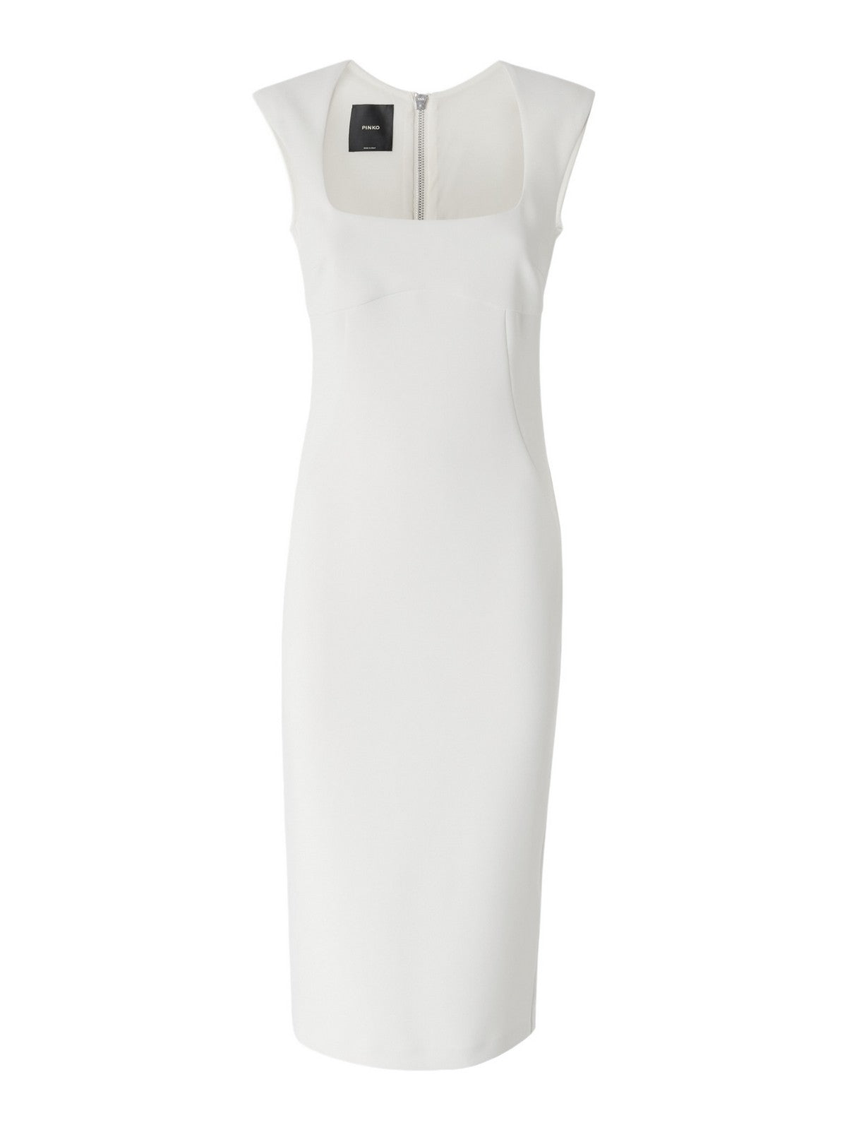 Pinko Woman Dress Valensole Crepe Stretch 103960-A20a Z10 white dress