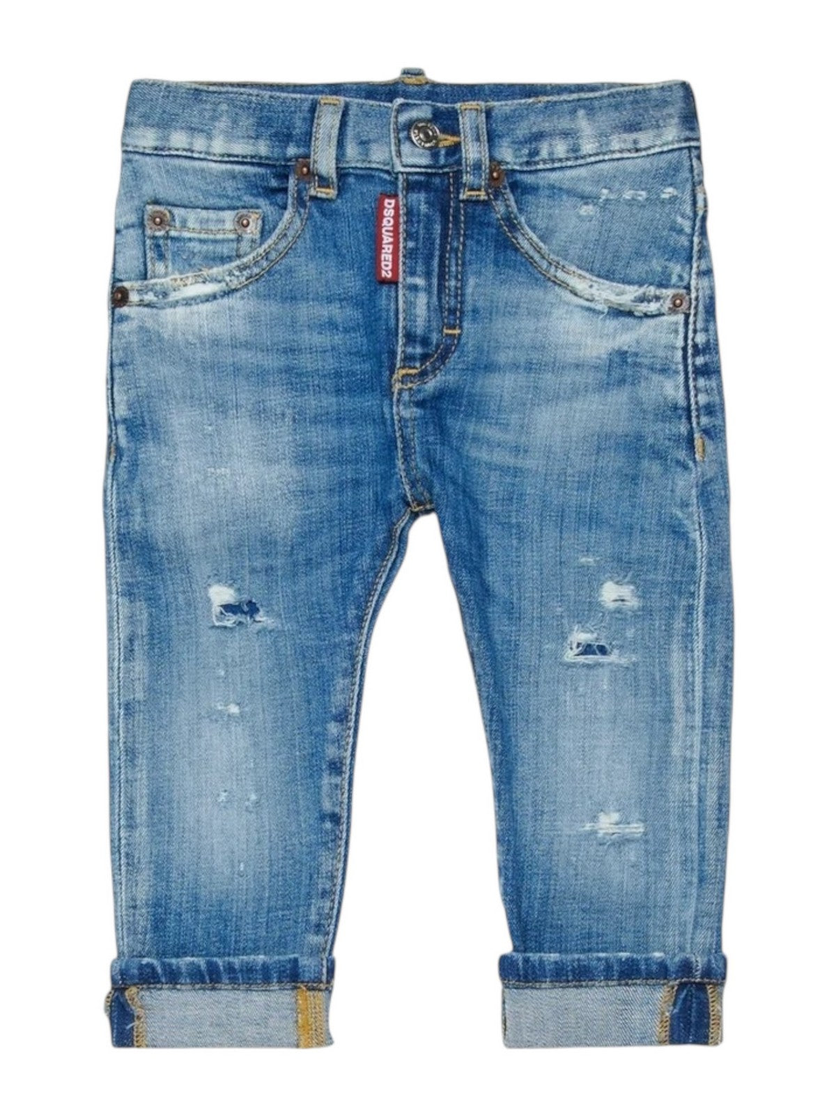 DSQUARED2 KIDS Jeans Unisex bambino  DQ01TC D0AFN DQ01 BLUE DENIM