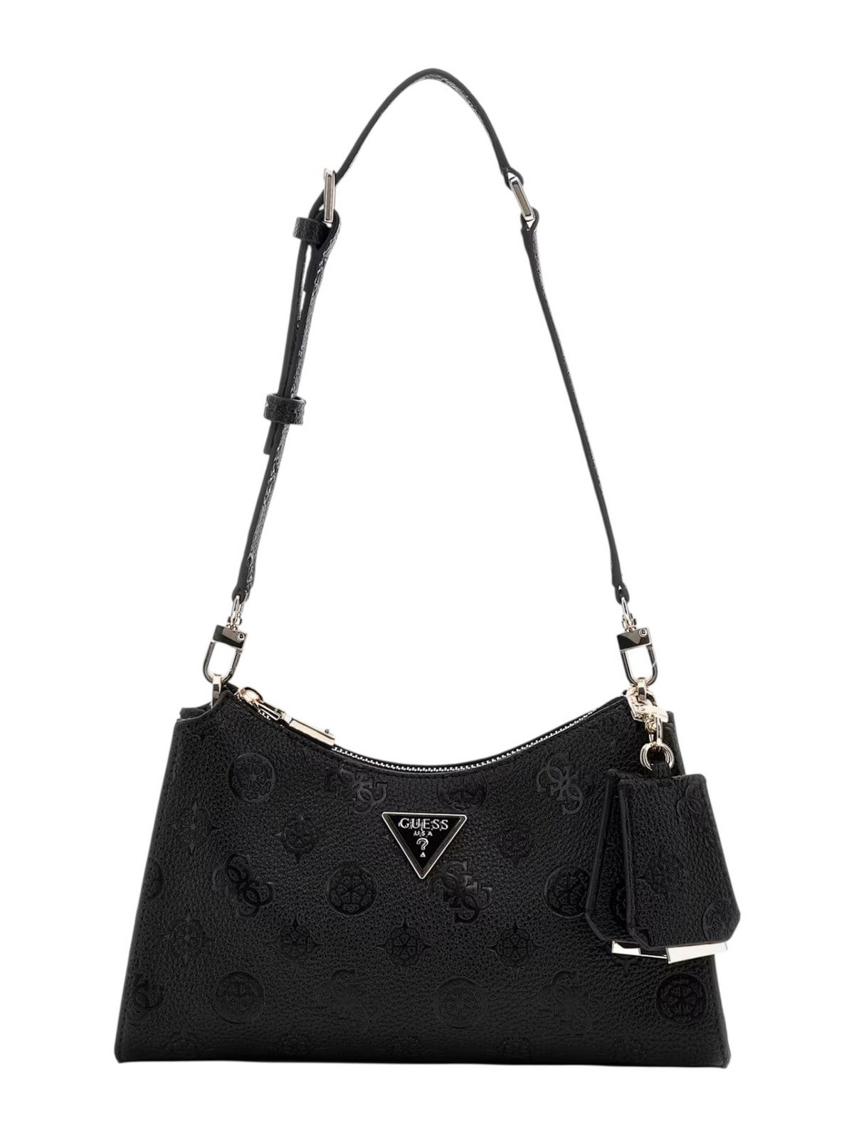 GUESS Borsa Donna CRESIDIA II TOP ZIP SHLDR BAG HWPD98 88180 BLO BLACK LOGO