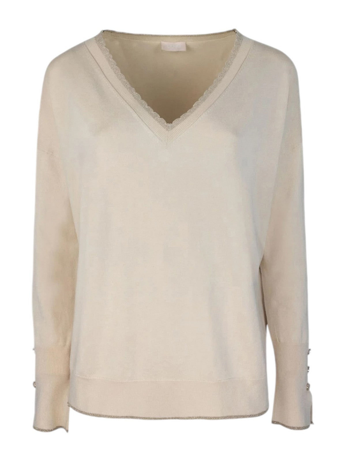 LIU JO WHITE Maglia Donna  WF4007MS49I X0623 Beige gioboutiqueweb