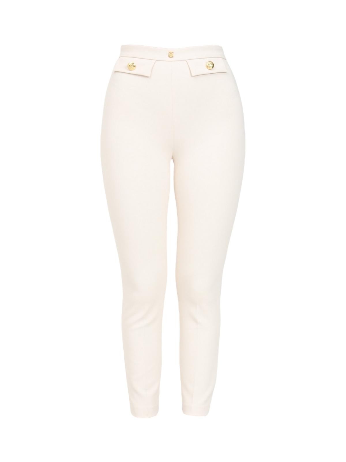 Elisabetta Franchi Pantalone Frau PA02446E2 193 Weiß