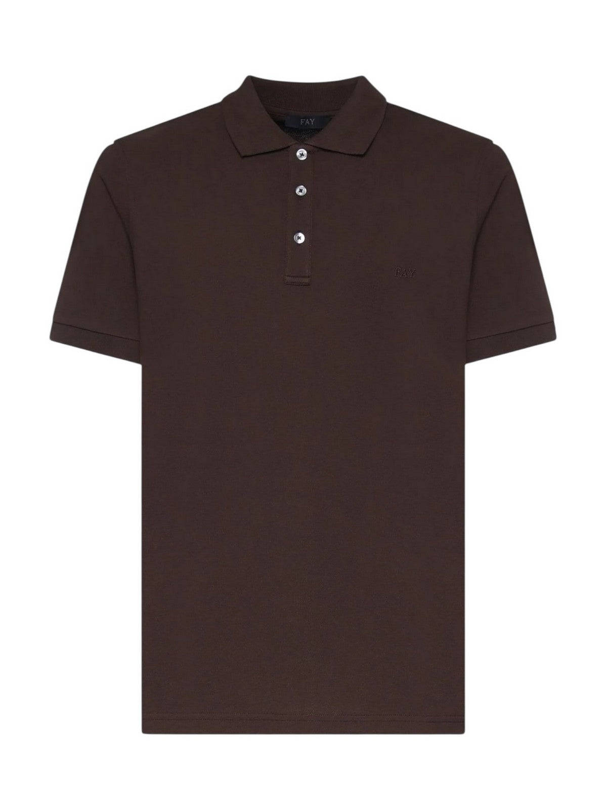 FAY Polo Uomo  NPMB252144STDWS601 Marrone