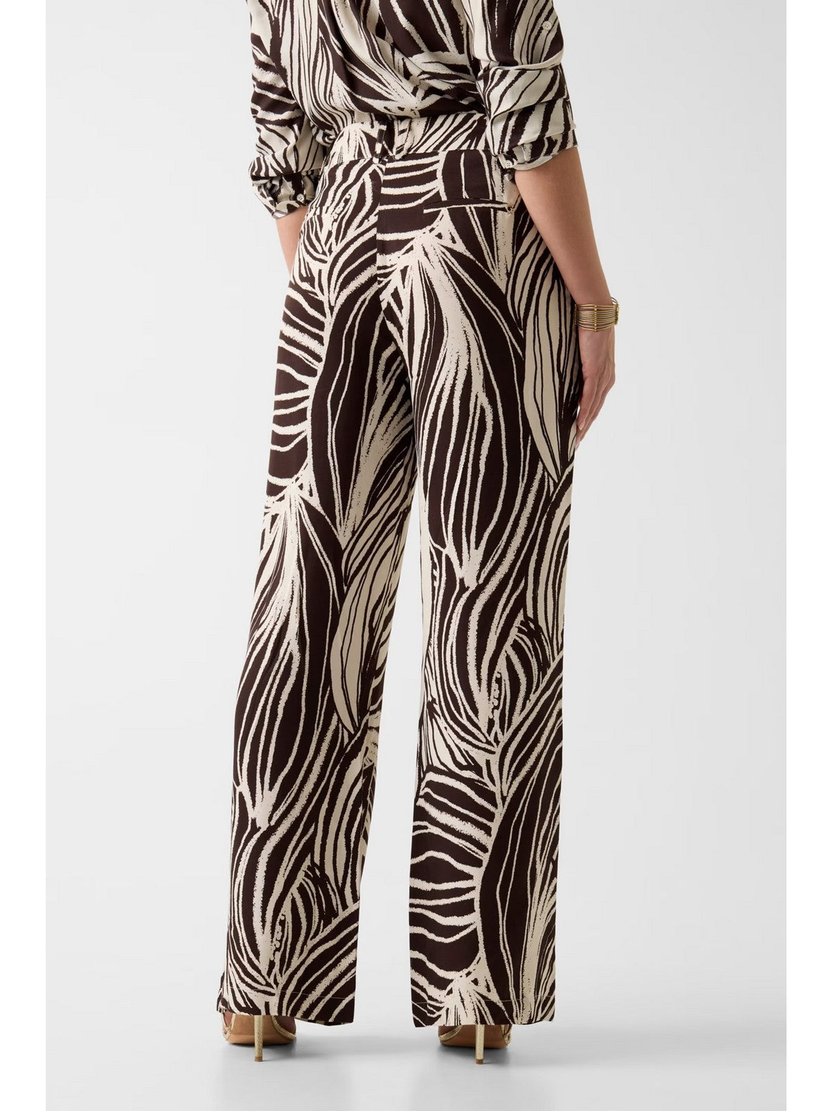 GUESS Pantalone Donna BASTIENNE WIDE LEG TROUSER W6GB19 W1972 PMIC WILD ESCAPE PRINT