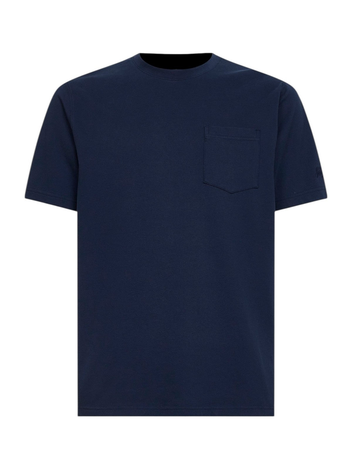 MC2 SAINT BARTH T-shirt Uomo  BAKEWELL 00120L PIQUET 61 BLUE NAVY