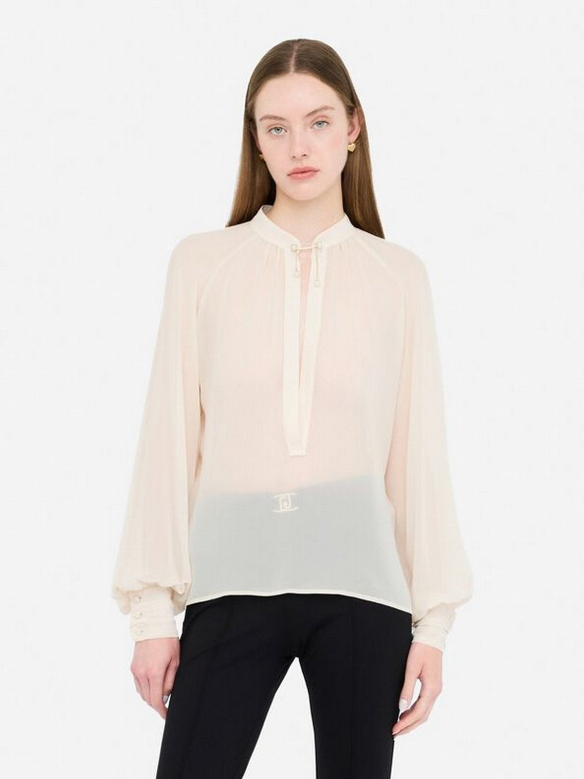 LIU JO BLACK Blusa Donna  CF5303TS869 X0726 IVORY