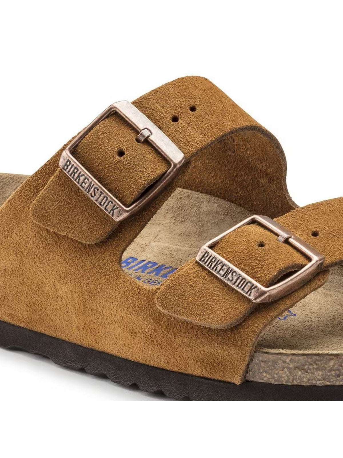 BIRKENSTOCK Sandalo Unisex adulto Arizona mink, Suede Leather 1027162 Marrone