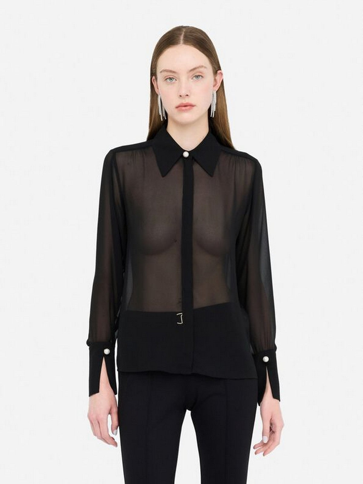 LIU JO BLACK Camicia Donna  CF5302TS869 22222 Nero