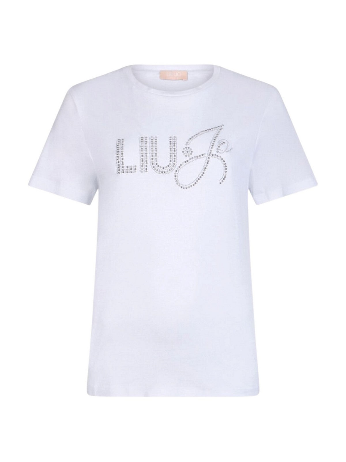 LIU JO WHITE T-shirt Donna  WA6491JS923 P9353 Bco LiuJo hotfixed