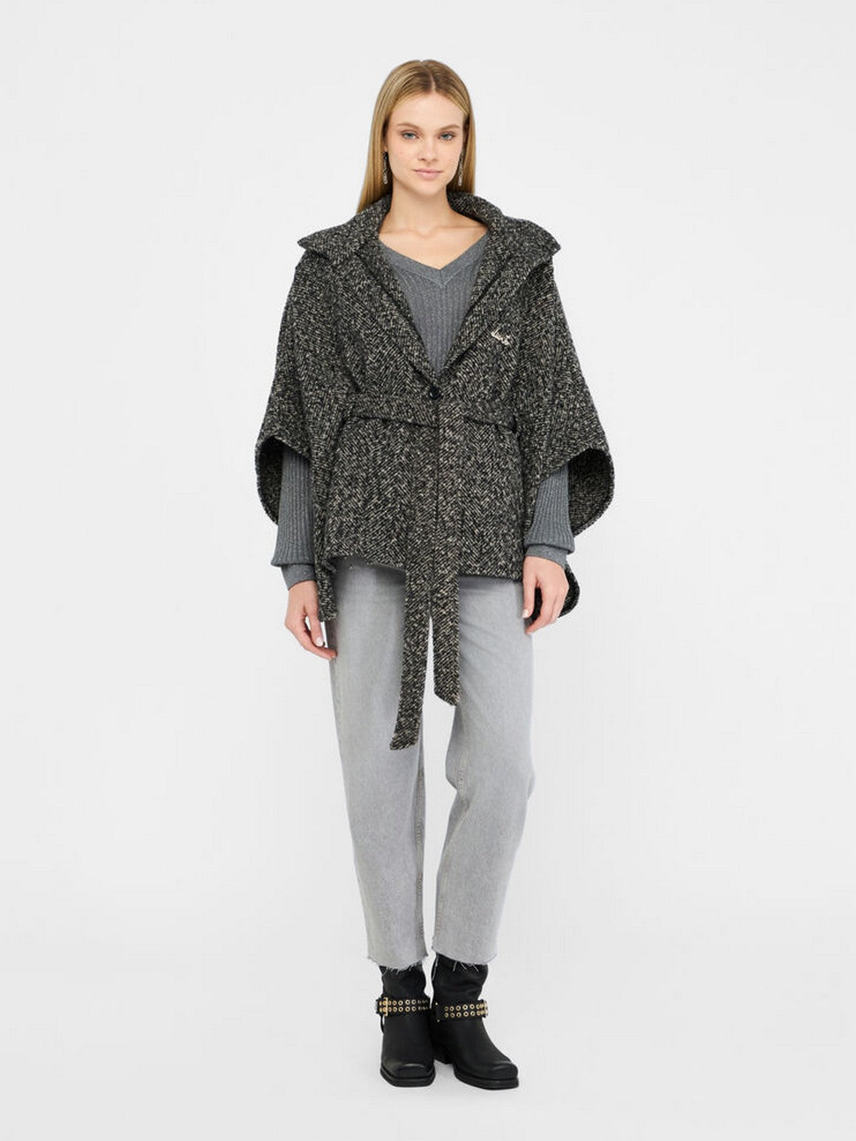 LIU JO SOFT Mantella Donna  2F5025T0300 00128 NERO/BIANCO