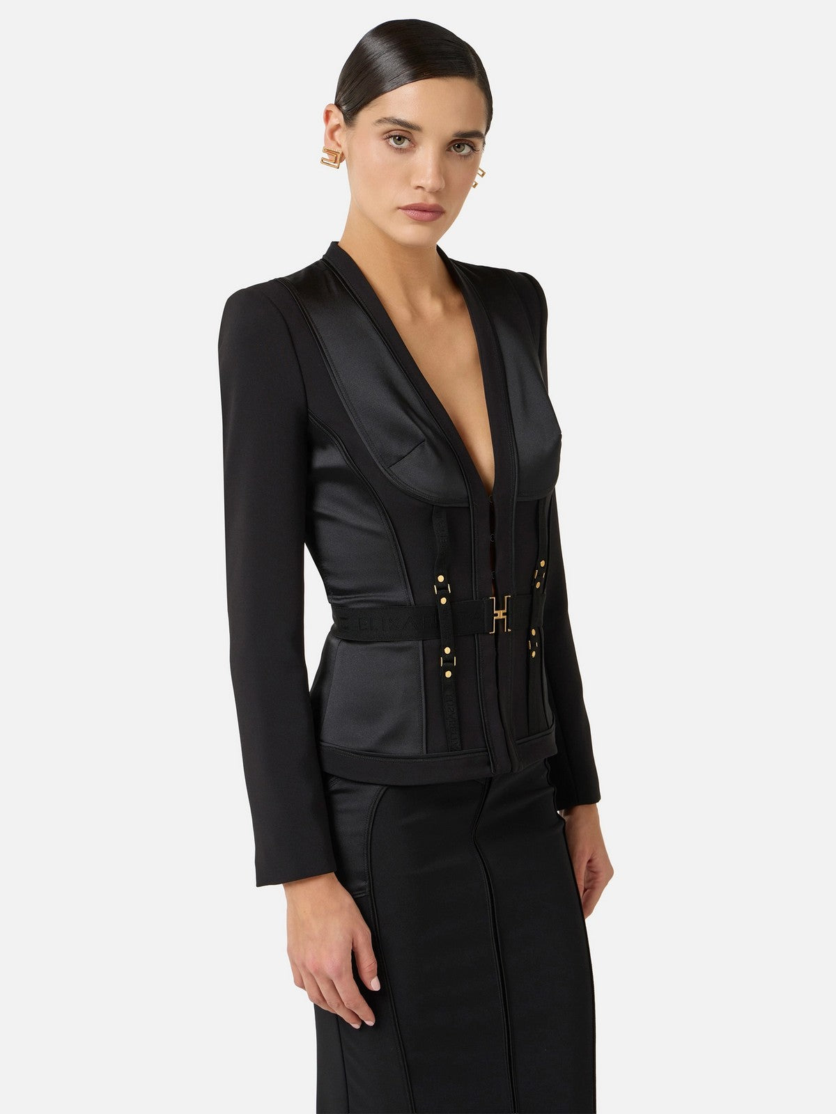 ELISABETTA FRANCHI Giacca Donna  GI23362E2 110 Nero