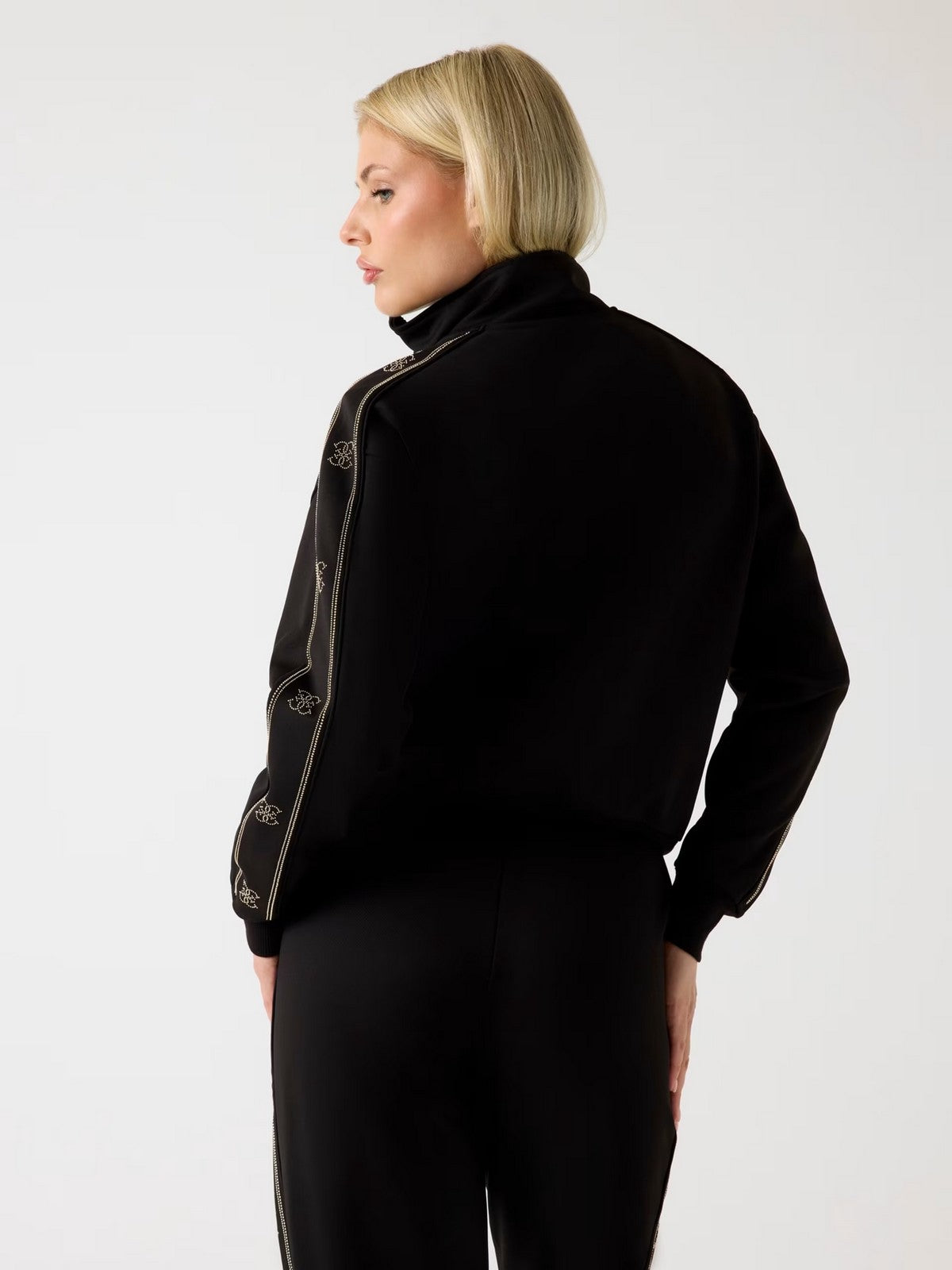 GUESS SPORT Felpa Donna  V5BQ15 KCX22 JBLK Jet Black A996