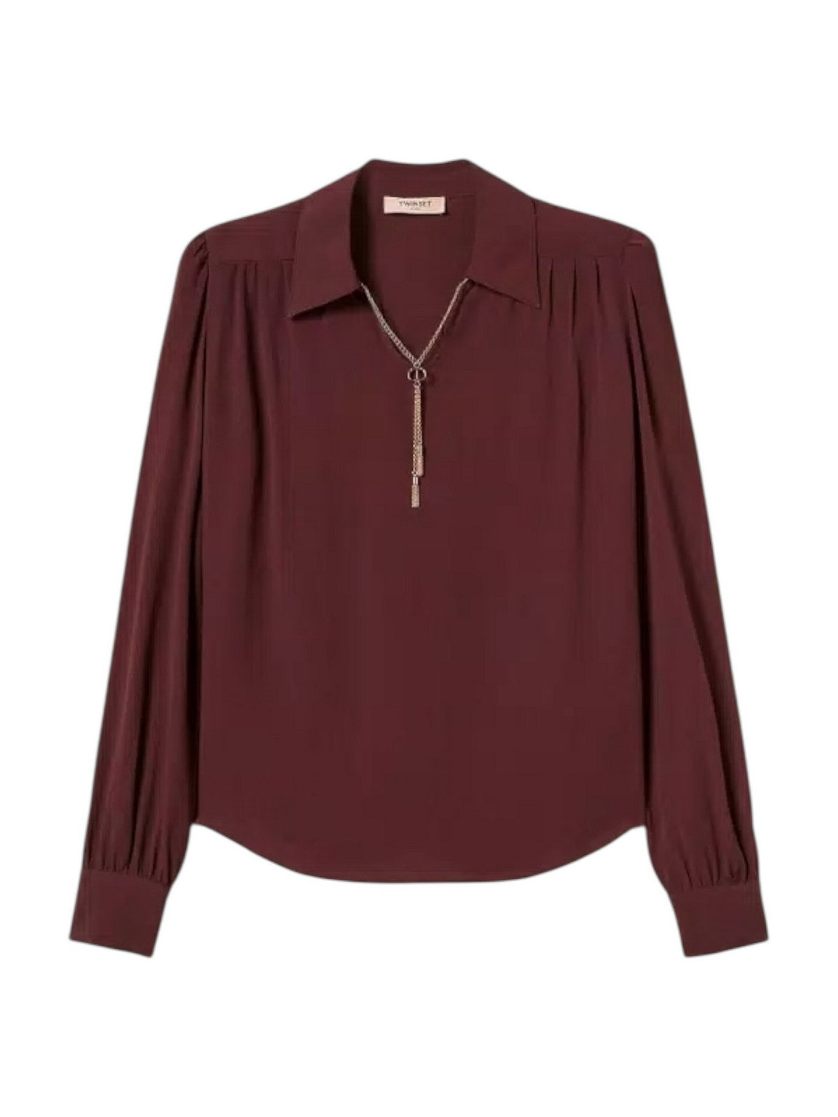 TWINSET Blusa Donna CREPE DE CHINE WITH METAL DETAILS 252TP2291 05609 WINETASTING