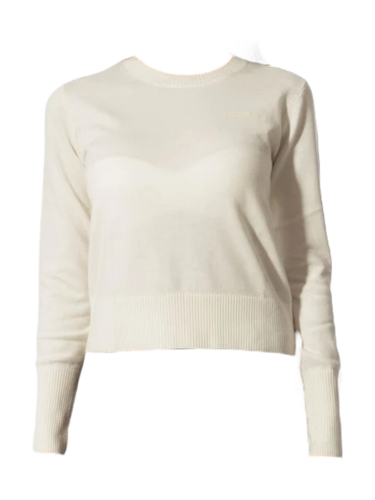 GUESS Maglione Donna GJ LS CN GUESS J EMB SWTR W4BR83 Z3HO2 G293 Bianco gioboutiqueweb