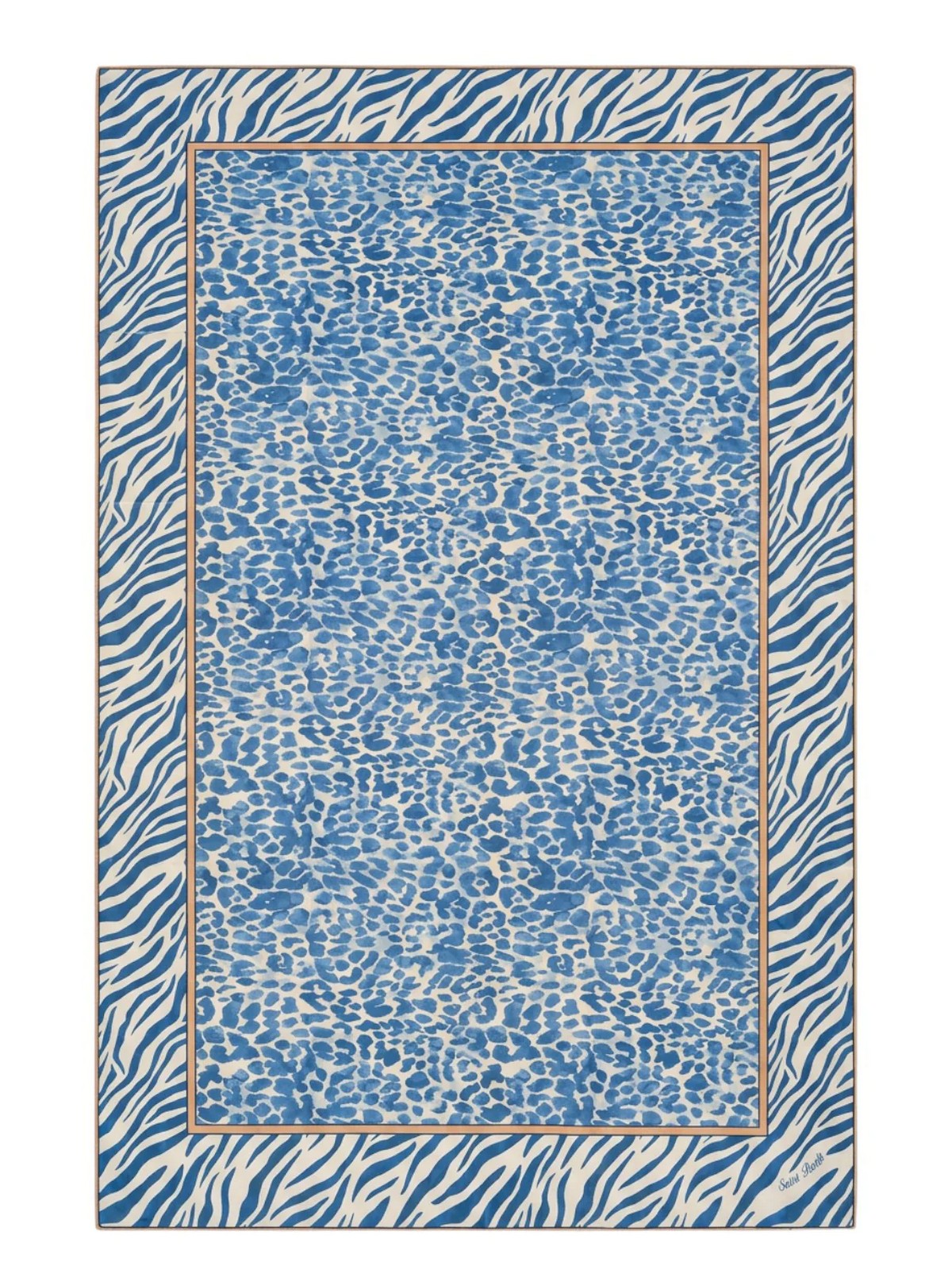 MC2 SAINT BARTH Pareo Donna  THAITI 09731L SILK VOILE BLUE SAFARI 1036