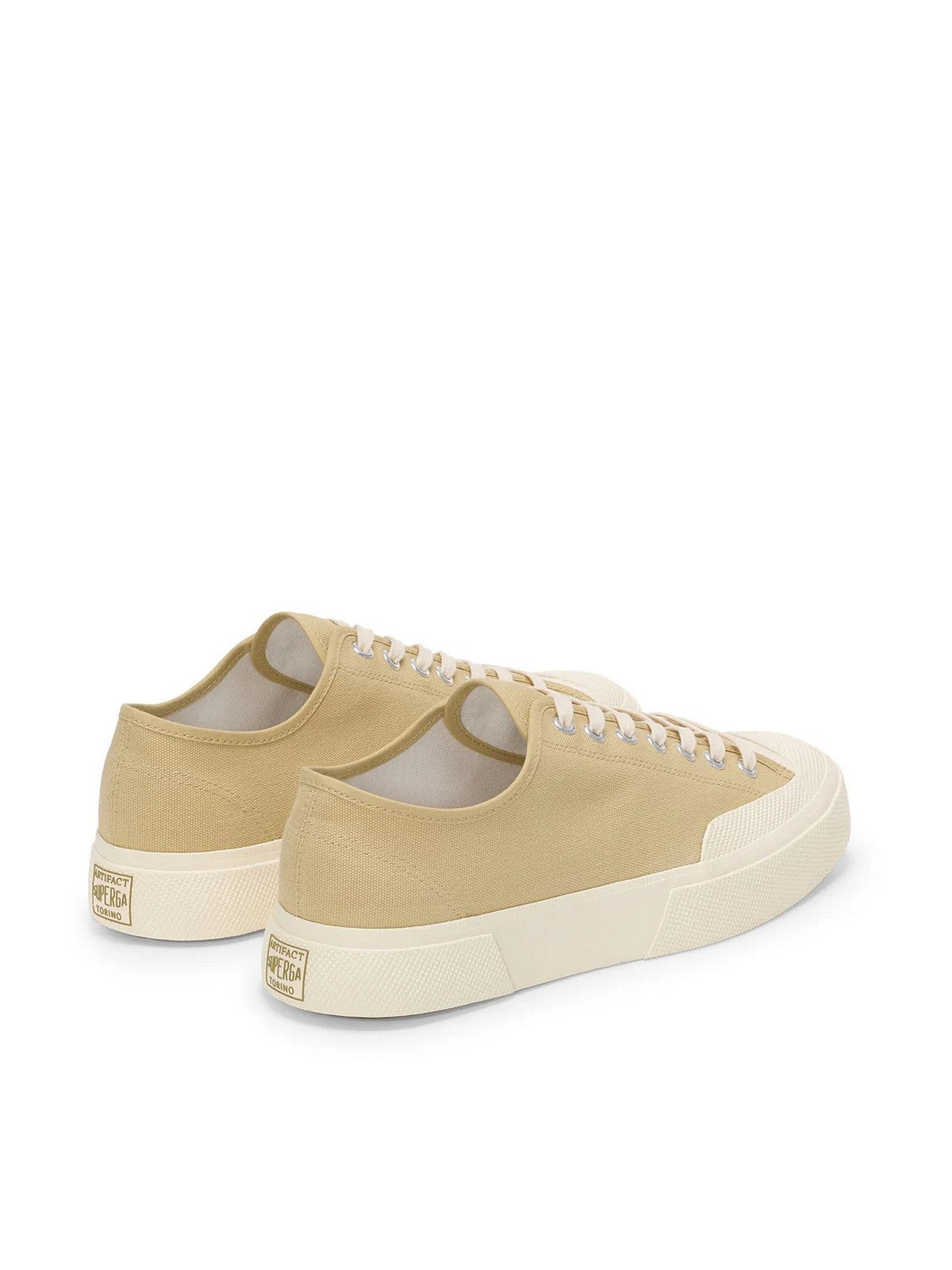 SUPERGA Sneaker Uomo 2432 WORKS LOW CUT COTTON CANV S51347W A6P Beige gioboutiqueweb