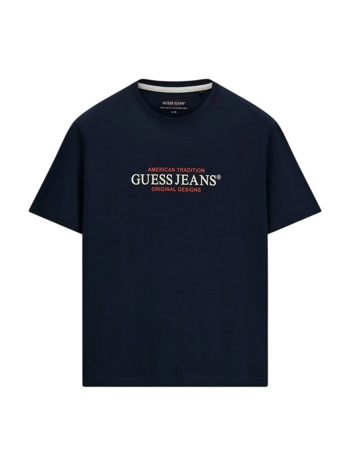 GUESS T-shirt Uomo GJ SS CN REG AMERICAN TRAD TEE M4YI42 K8FQ4 A71W DARING OCEAN