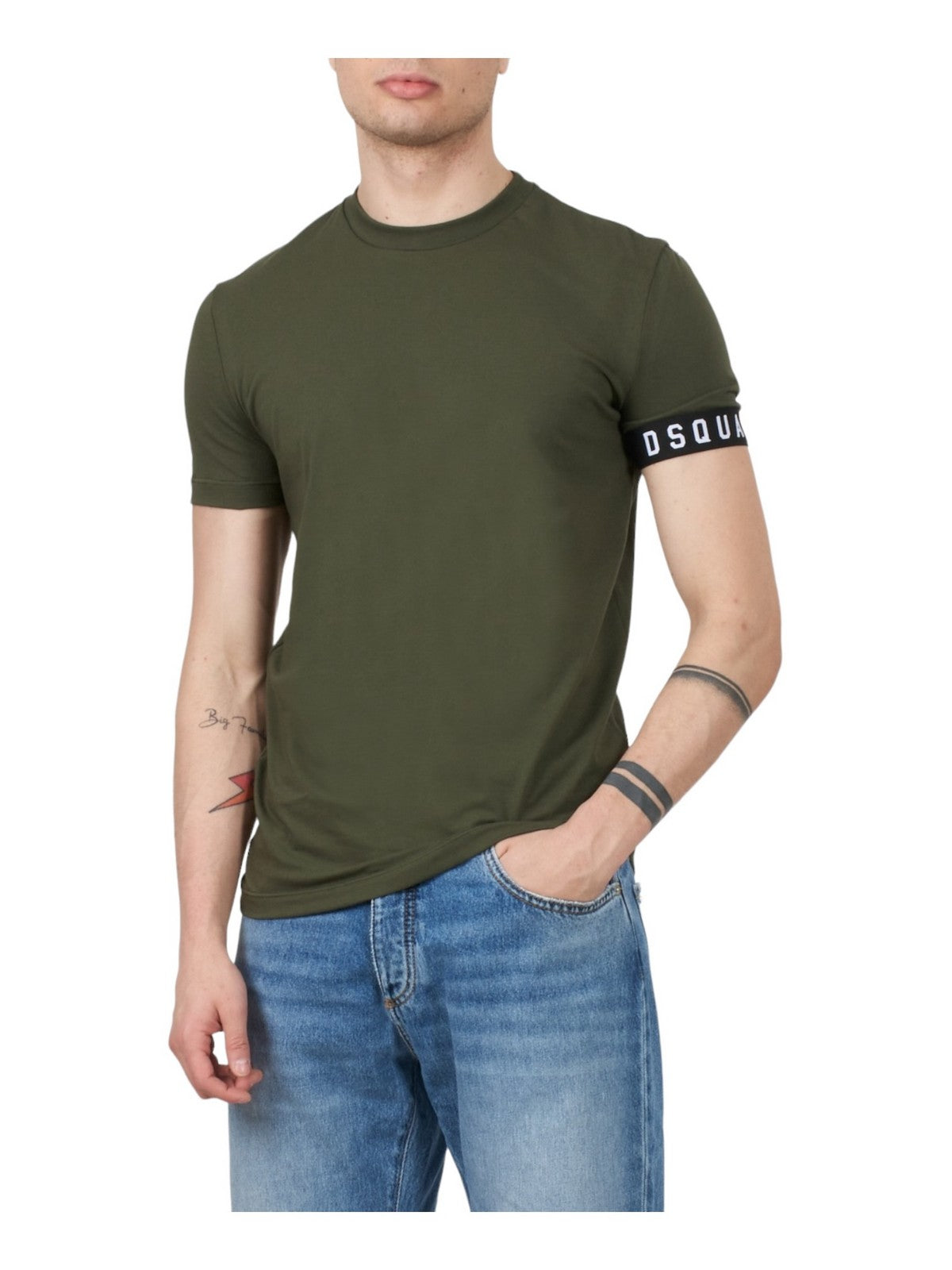 DSquared2 T-Shirts und Herren Stange D9M3S540 306 Grün