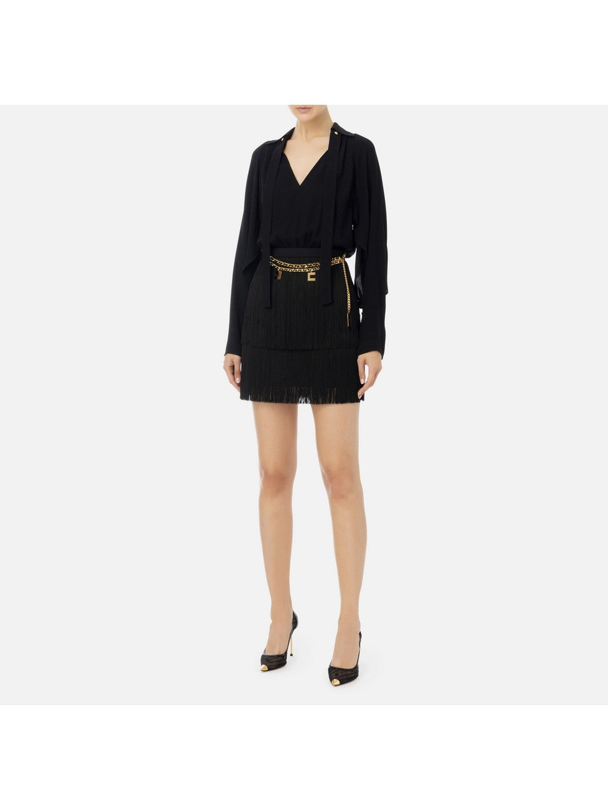 ELISABETTA FRANCHI Vestido de mujer AB65446E2 110 Negro