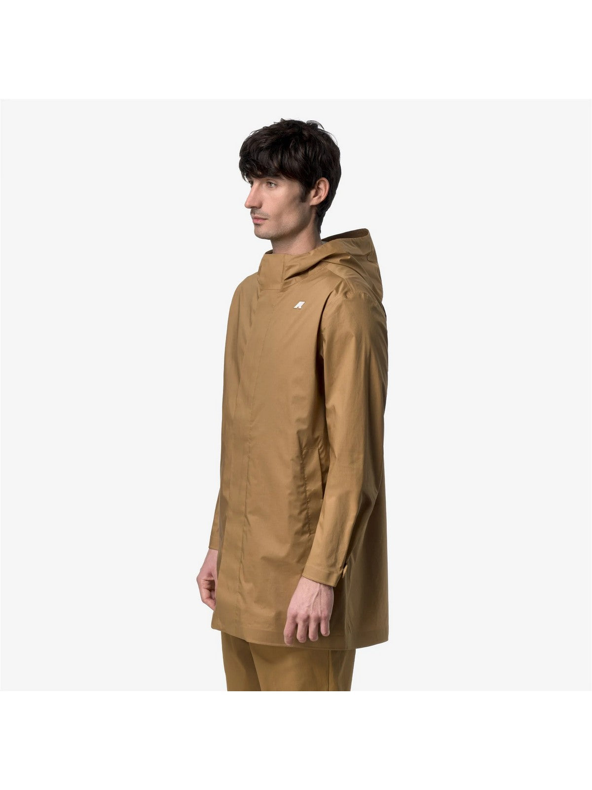 K-WAY Giubbino Uomo TOMMY COTTON 3LAYERS K1122TW V04 Brown Bistre