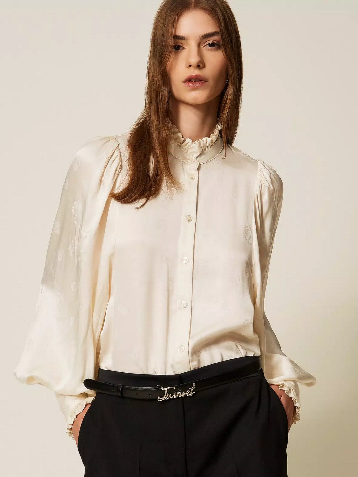 TWINSET Cintura Donna PEARLS OVAL T BELT 252TA408A 00006 Nero