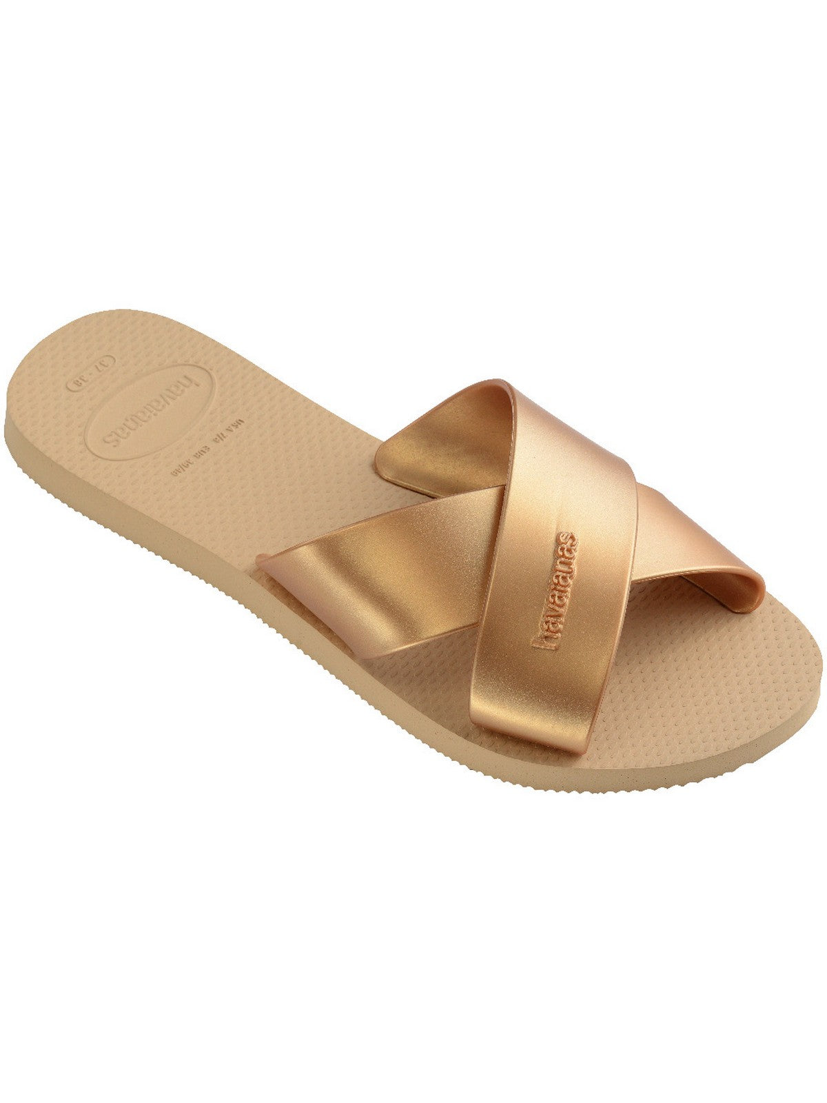 HAVAIANAS Ciabatta Donna Hav. Aqua metallic 4148866.0570 Oro gioboutiqueweb