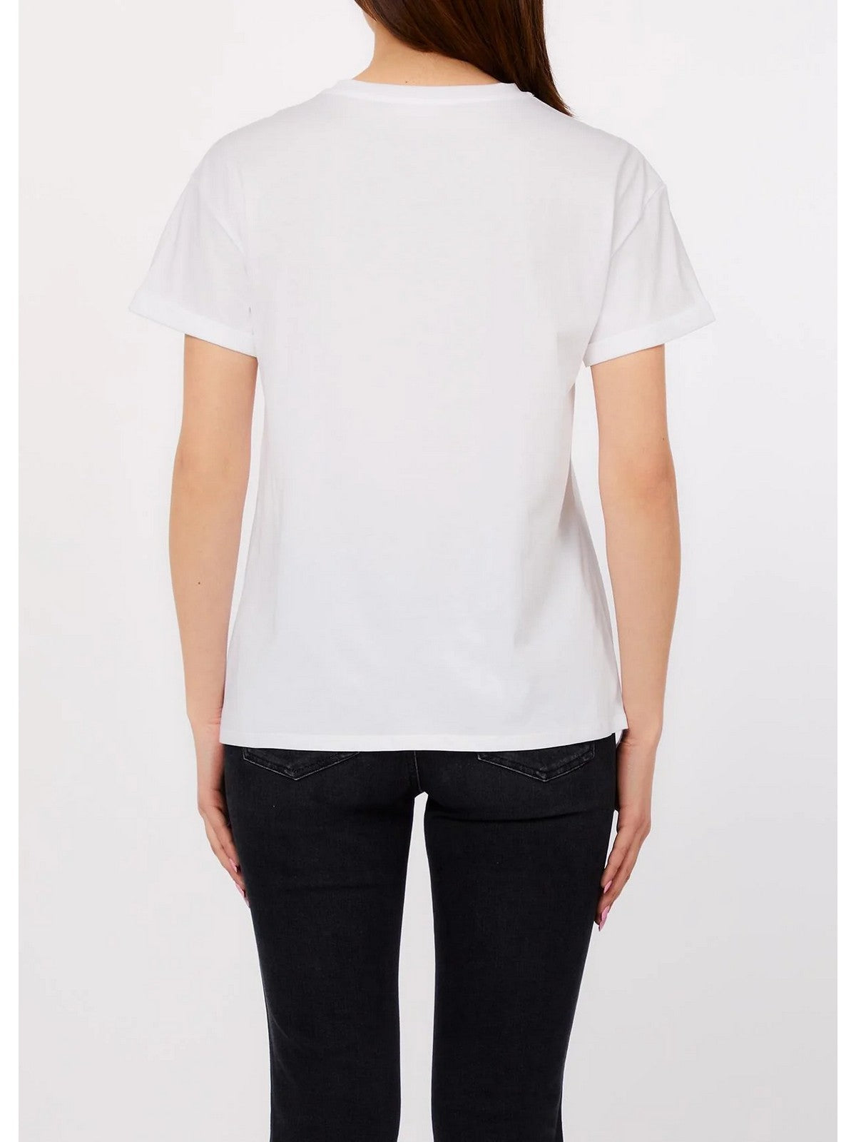 LIU JO WHITE T-shirt Donna  WA6372JS923 P9333 Bco LJ embr.fashion