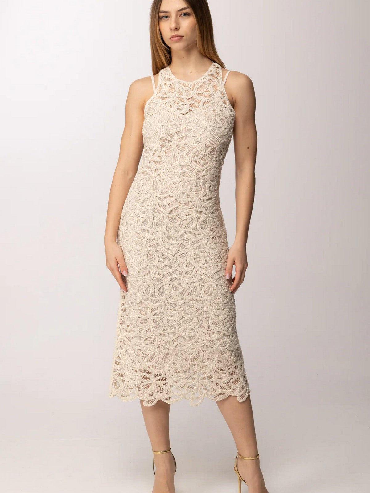PATRIZIA PEPE Abito Donna  2A3074 A774 B891 NATURAL SAND