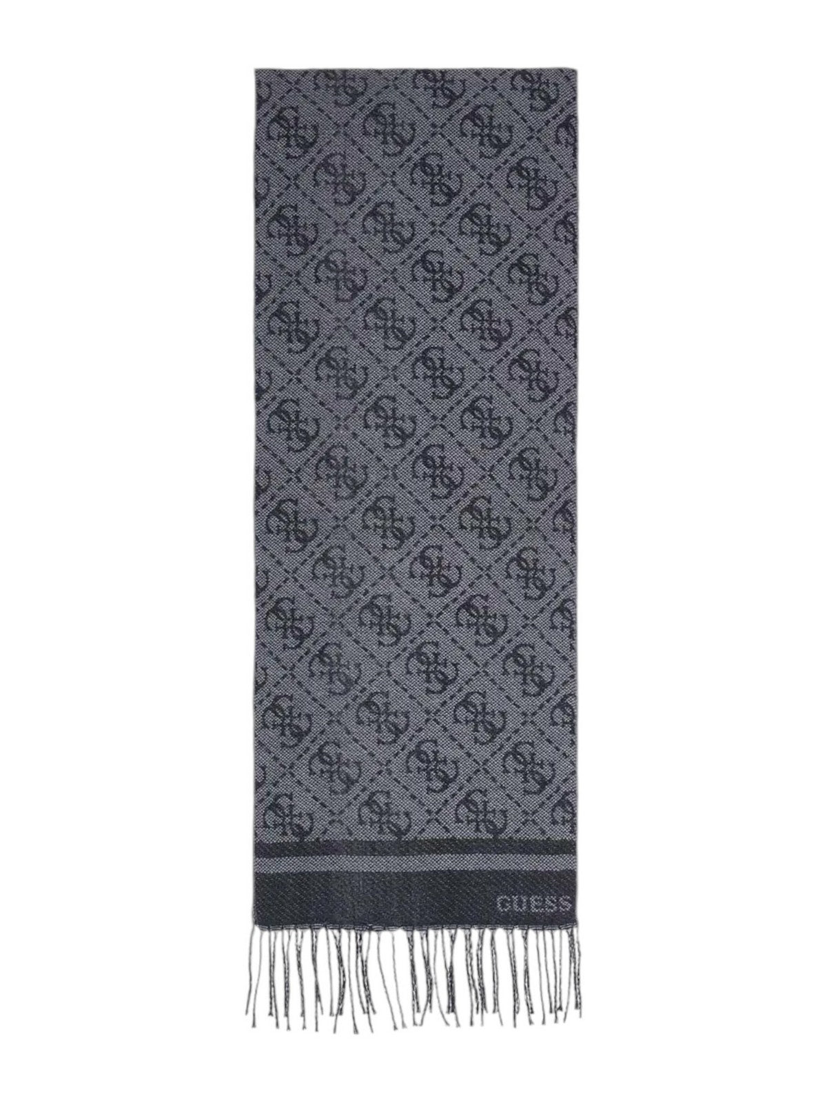 GUESS Sciarpa Uomo MITO SCARF 30X175 AM9432 POL03 BLG Nero gioboutiqueweb