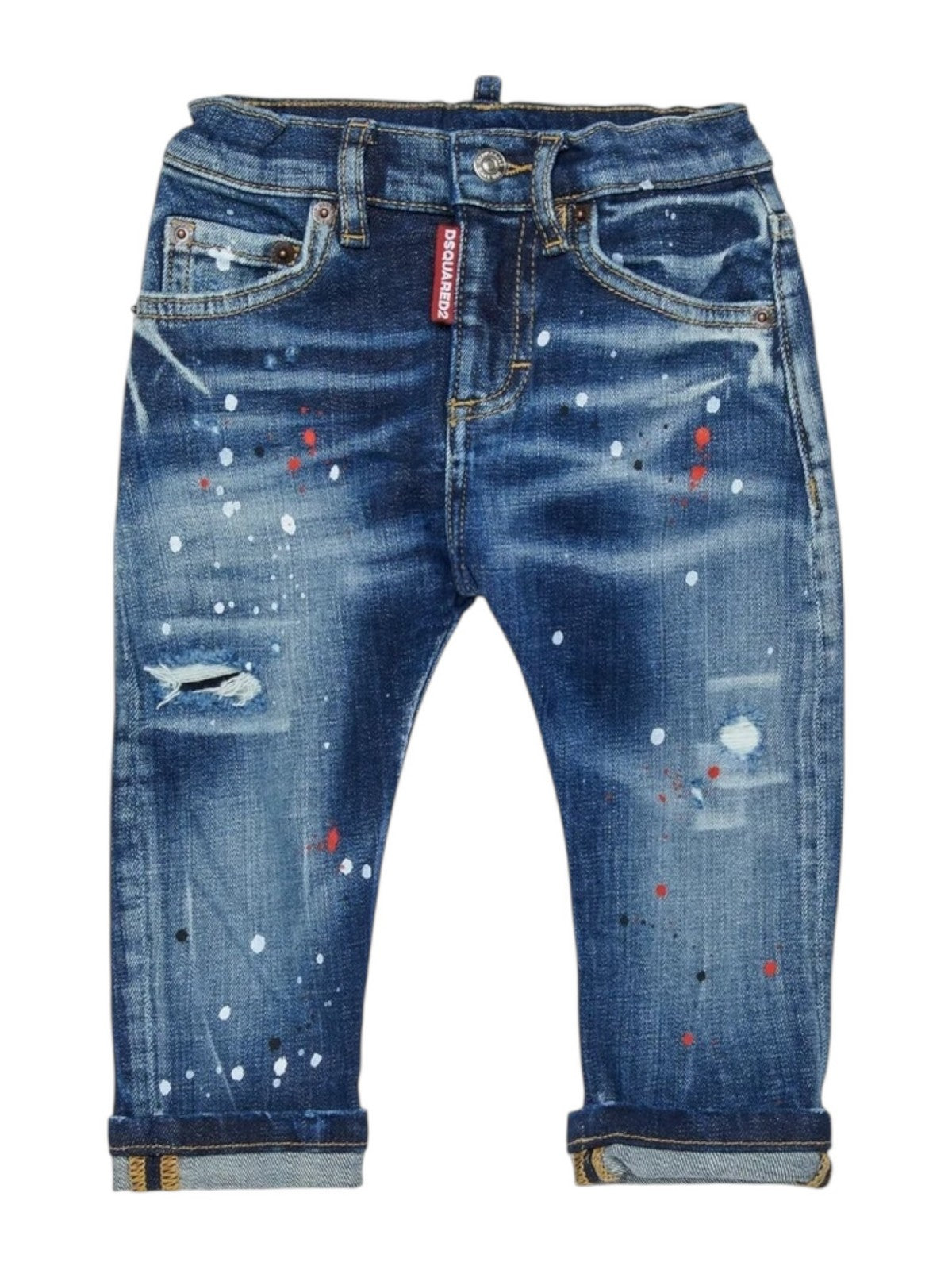 DSQUARED2 KIDS Jeans Unisex bambino  DQ01TC D0AFU DQ01 BLUE DENIM