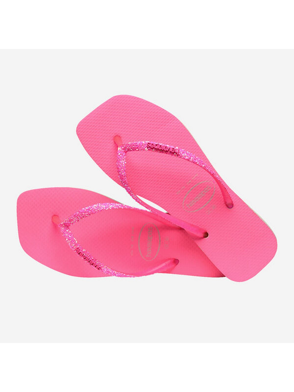 HAVAIANAS Tongs Femme Hav. Néon Carré Pailleté 4148927.9336 Rose