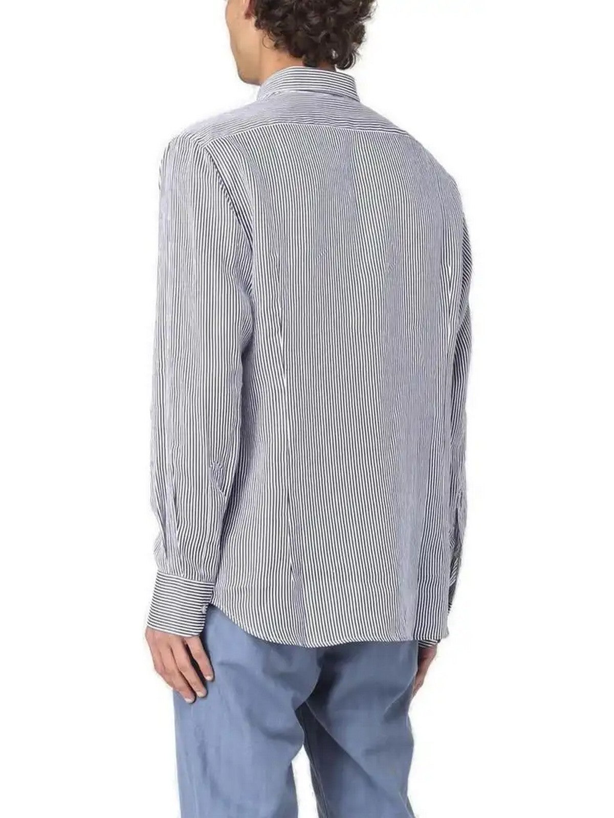 MC2 SAINT BARTH Camicia Uomo  PAMPLONA 01183H LINEN STRIPES 61