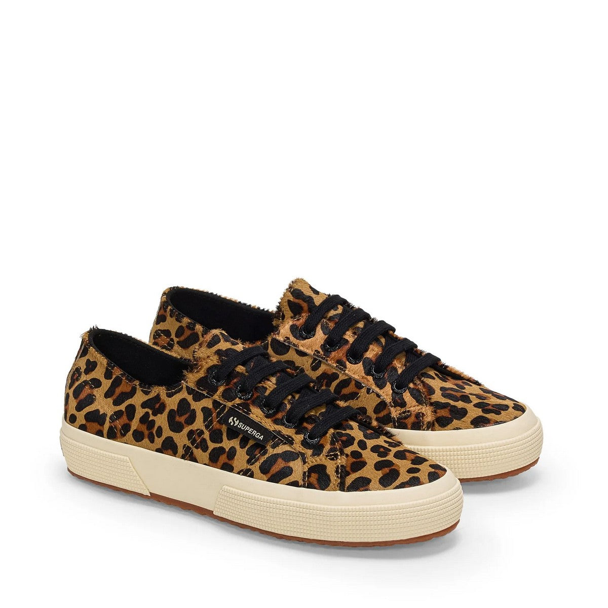 SUPERGA Sneaker Donna 2750 CALFHAIR S5141KW AOK Leopard Print-OffWhi