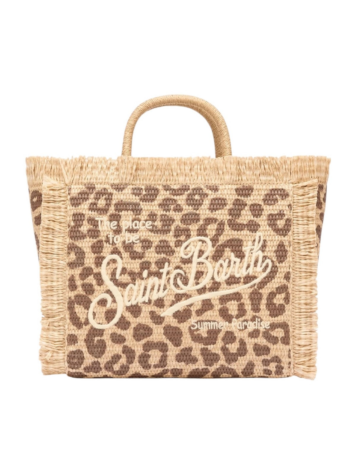 MC2 SAINT BARTH Borsa Donna  COLETTE STRAW N 00349L LEOPARD 18 EMB