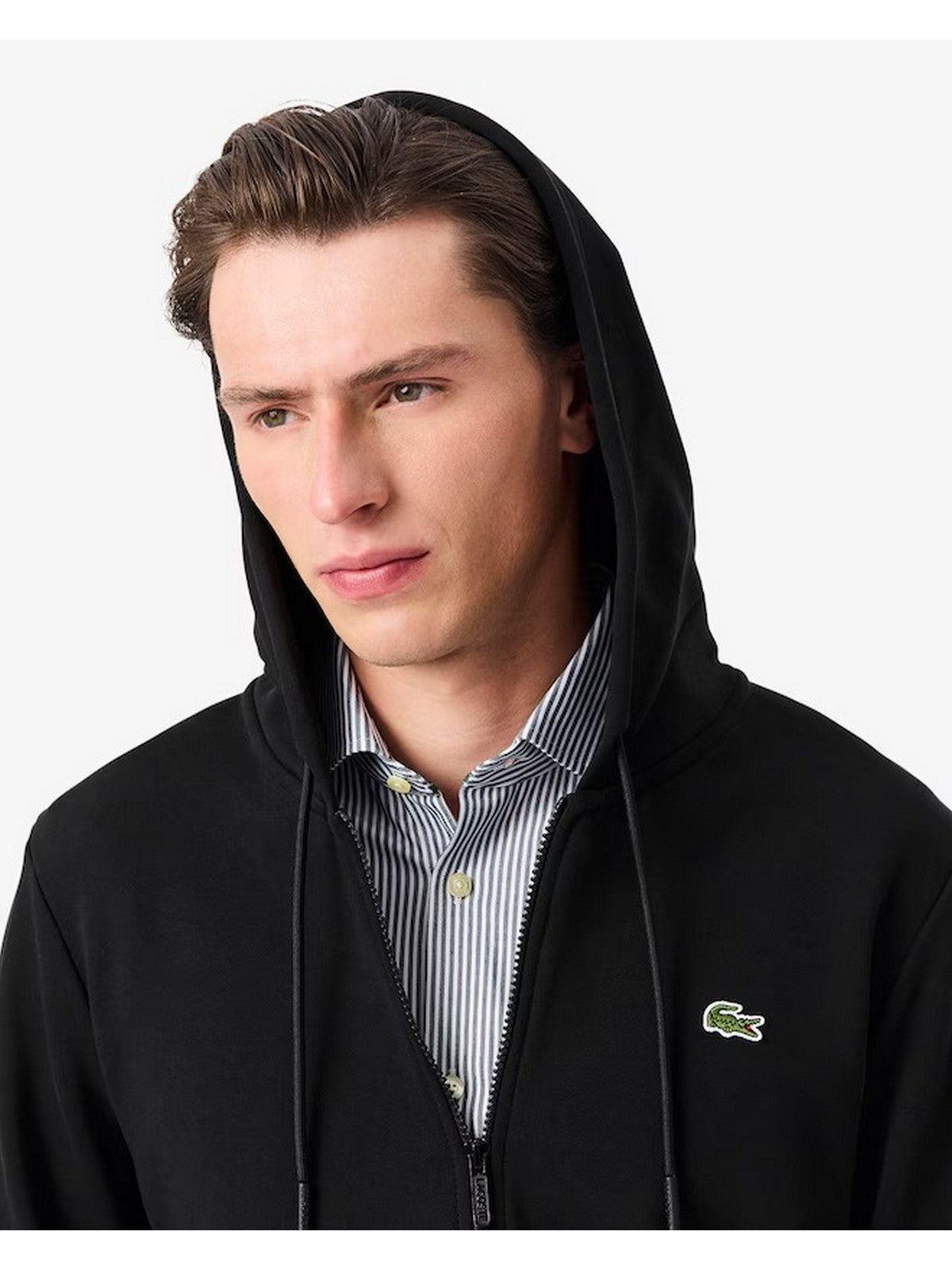 LACOSTE Felpa Uomo  SH9809 031 Nero gioboutiqueweb
