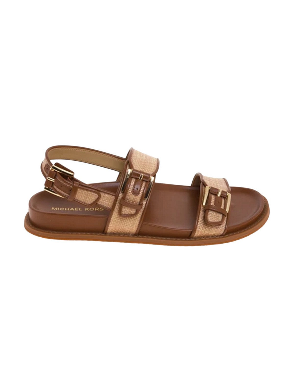 MICHAEL KORS Sandalo Donna NIA FLAT SANDAL 40S6NIFS1D 230 LUGGAGE