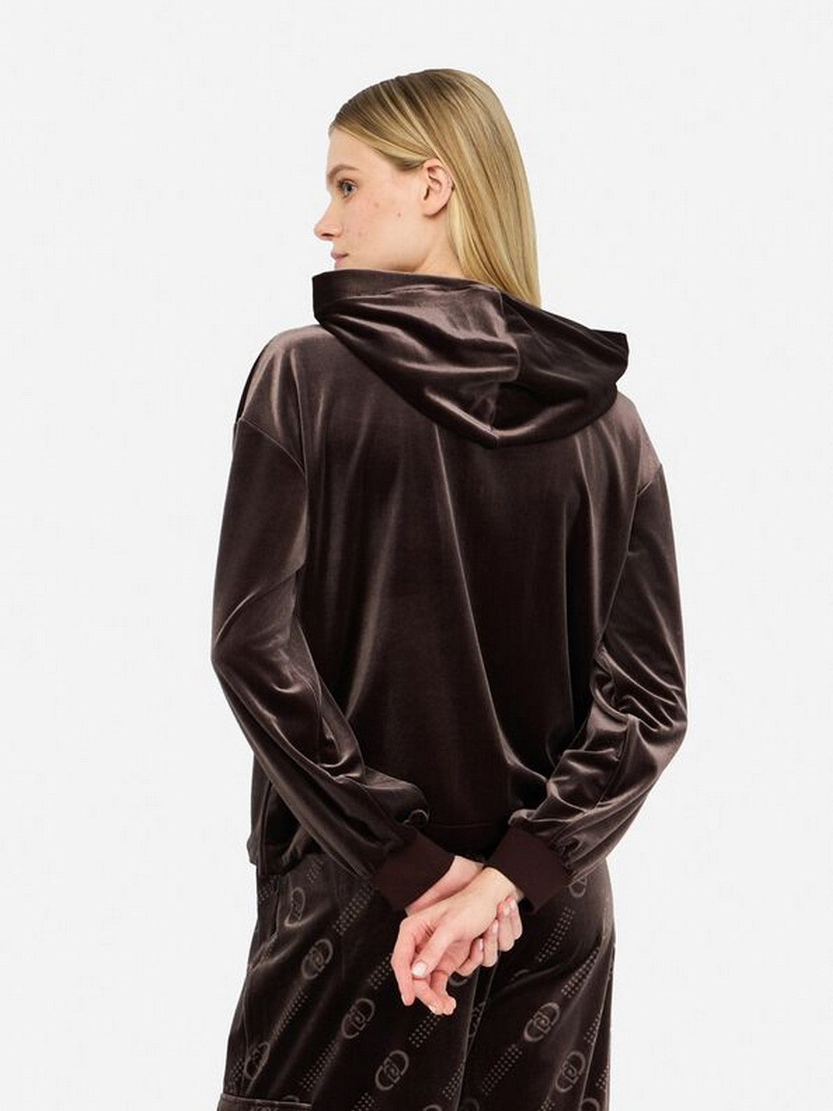 LIU JO SPORT Felpa Donna  TF5108J4955 90915 CIOCCOLATO