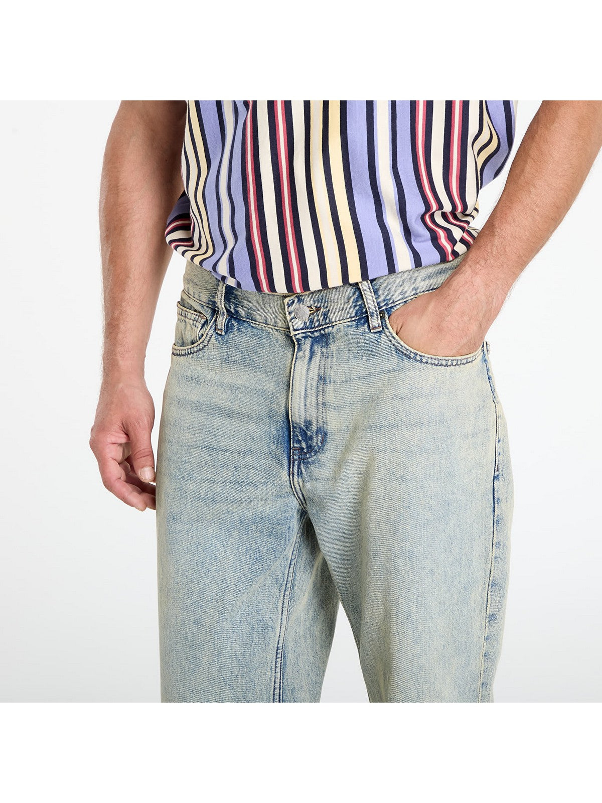 GUESS Jeans Uomo GO BAGGY PANT M5GG51 D5MKF GTLW GO TINTED LEO LT WAS