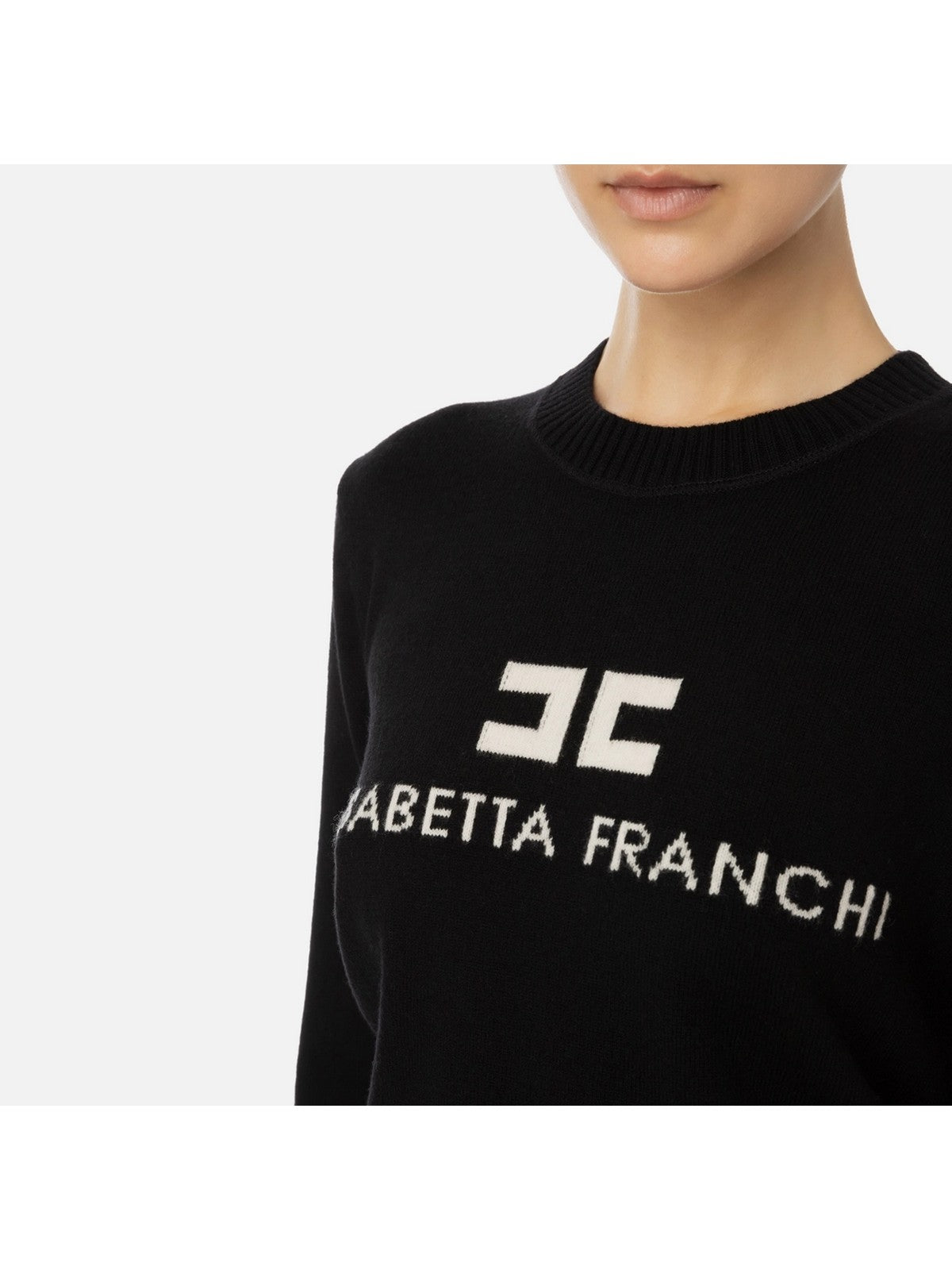 ELISABETTA FRANCHI Suéter femenino mk64s46e2 685 negro