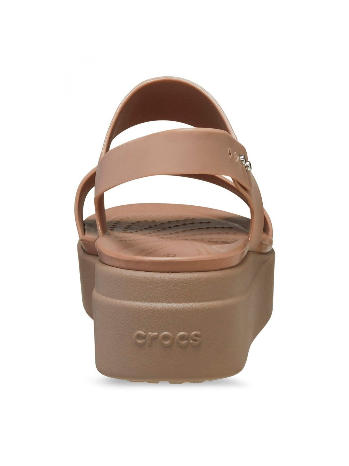 CROCS Sandalo Donna Crocs Brooklyn Low Wedge W 206453 2EL LATTE/MUSHRO gioboutiqueweb