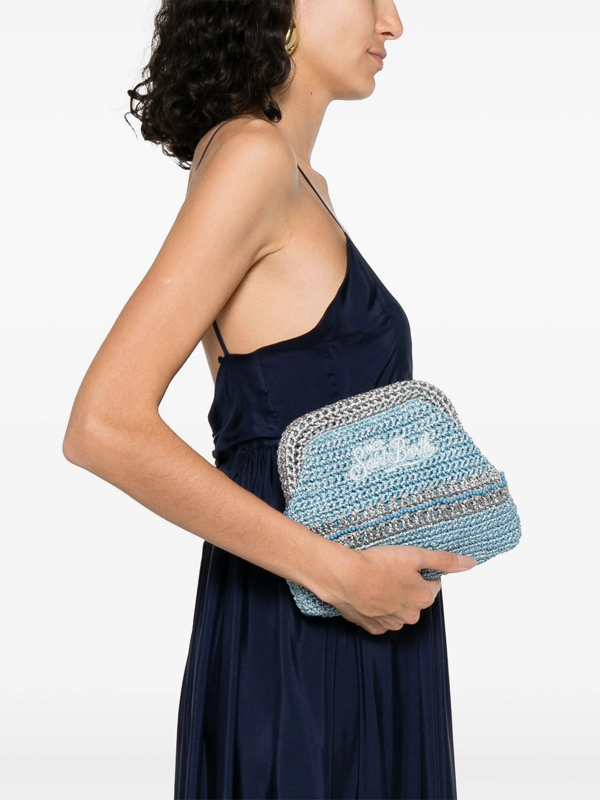 MC2 SAINT BARTH Borsa Donna  CROCHET POUCH N 09556L LUREX 3133 EMB