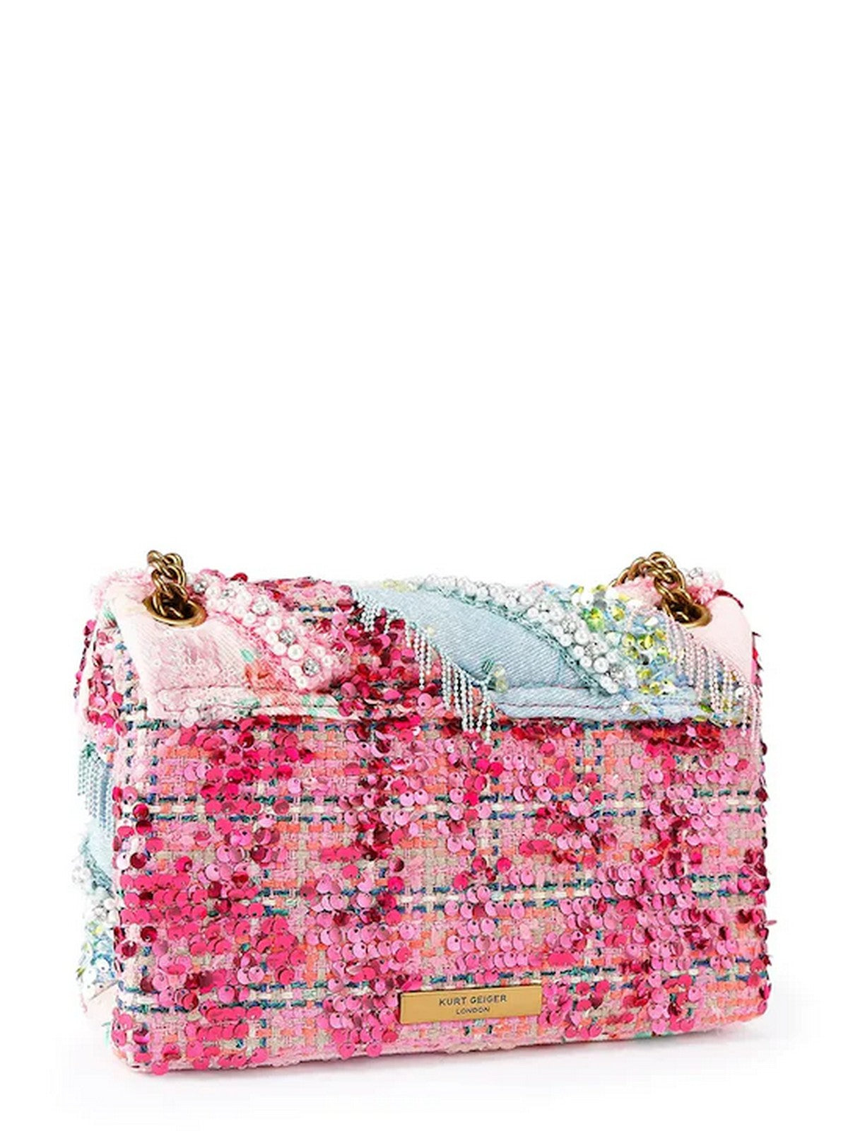 KURT GEIGER Borsa Donna 690-MD KENSINGTON FRINGES 5384086609 BLUE/PAL C BLUE/PAL C