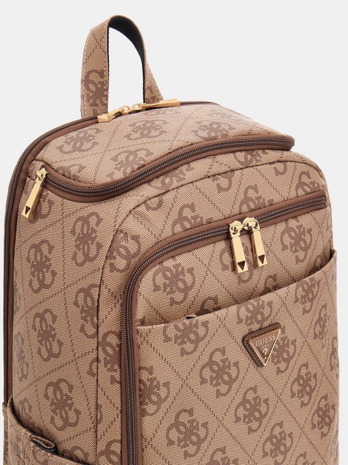 GUESS Zaino Donna BERTA U-ZIP BACKPACK TWOB86 88033 LGW LATTE LOGO/BROWN